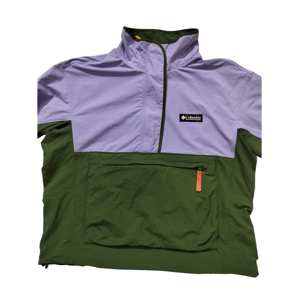 New Columbia Women's Deschutes Valley Green Purple Active Packable Jacket Size M - Picture 4 of 16